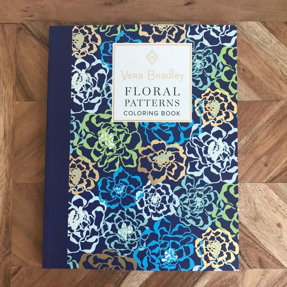 Vera Bradley Floral Patterns Coloring Book